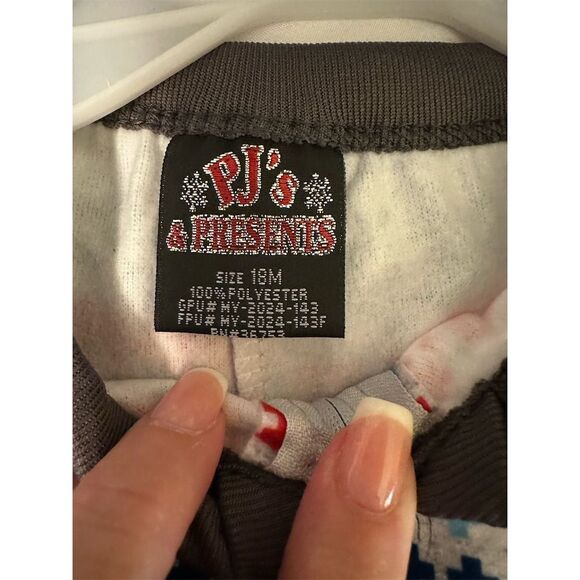 Christmas Family Matching Pajamas Set 18-24M Fair Isle Holiday PJs - Red Baby - Picture 5 of 5